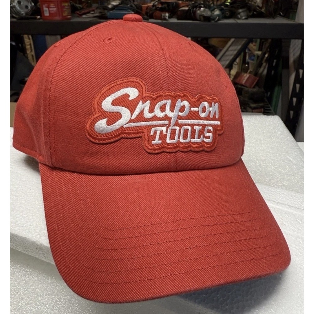 Snap On Hat. Never‎ Worn Red Hat with Heat Pressed Snap-on Patch